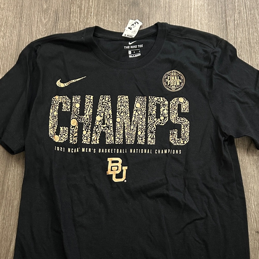 Nike Black and Gold Champs Tee medium